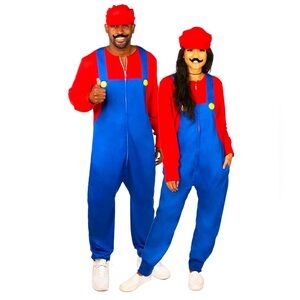 🔧 NWT! Tipsy Elves Unisex Super Plumber Costume